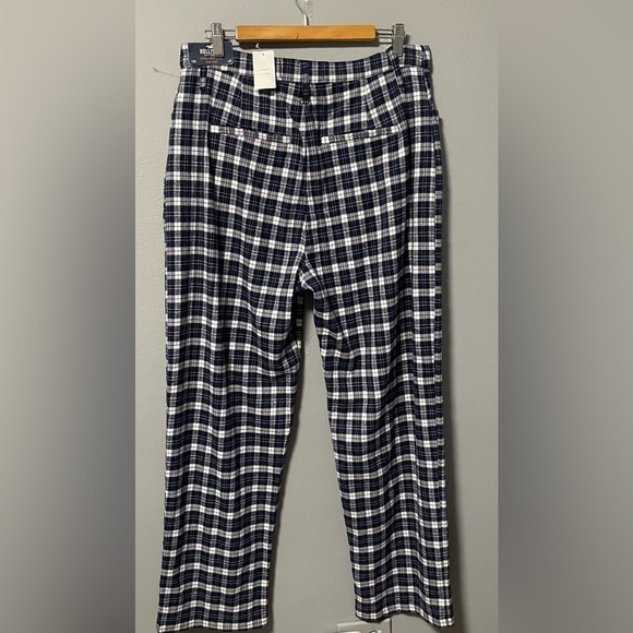 NWT Hollister Ultra High-Rise Flannel Plaid Dad Pants. Size 13R-W31 - Picture 5 of 9